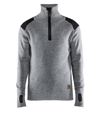 Blaklader Blaklader 4630 Werktrui Sweater Wol Grijs/Donkergrijs