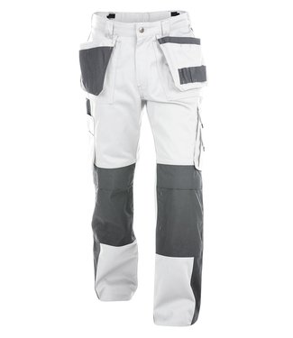 DASSY DASSY Seattle Werkbroek Wit/Grijs