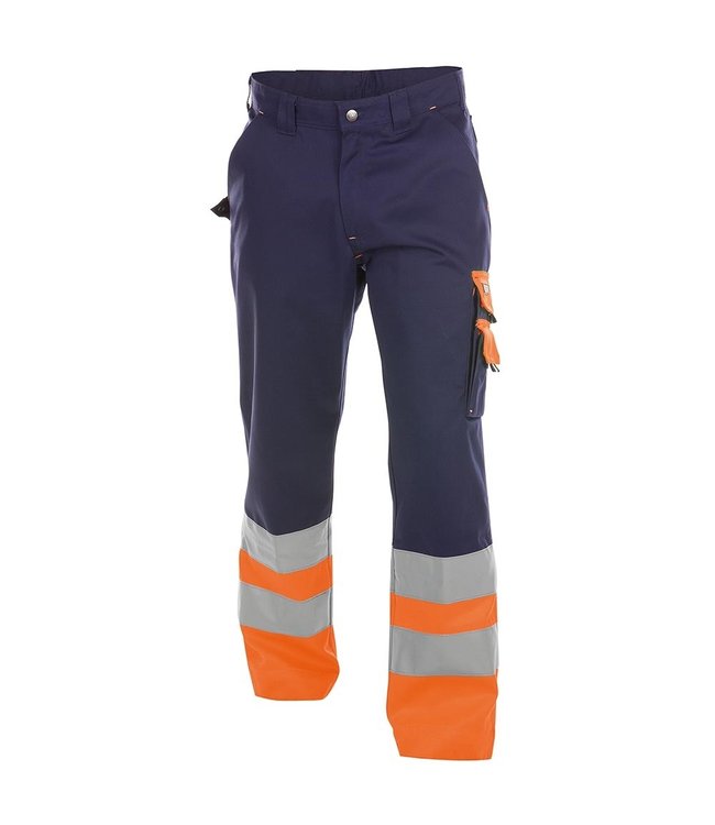 DASSY Omaha Hi-Vis Werkbroek Donkerblauw/Oranje