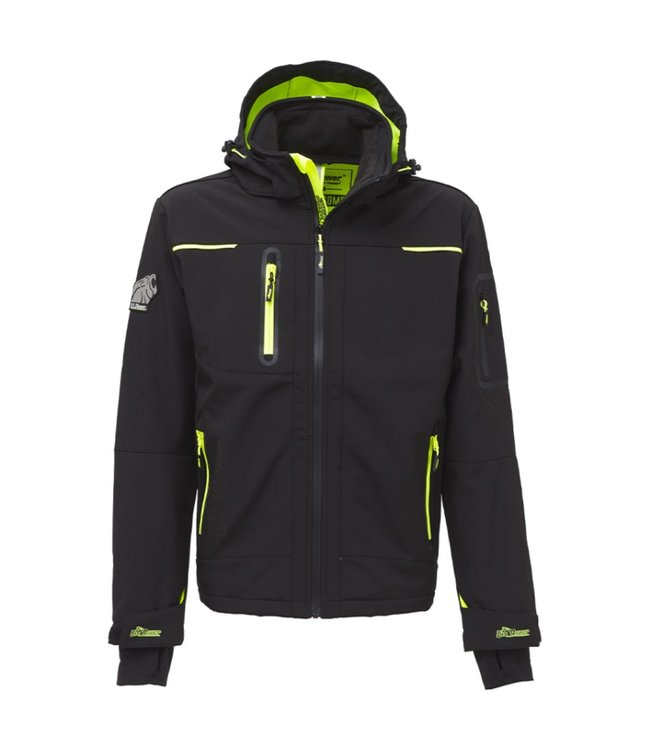 U-Power Space FU Softshell Werkjas Zwart Carbon