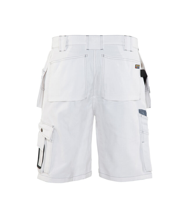 Blaklader 1536 Korte Werkbroek Wit/Grijs