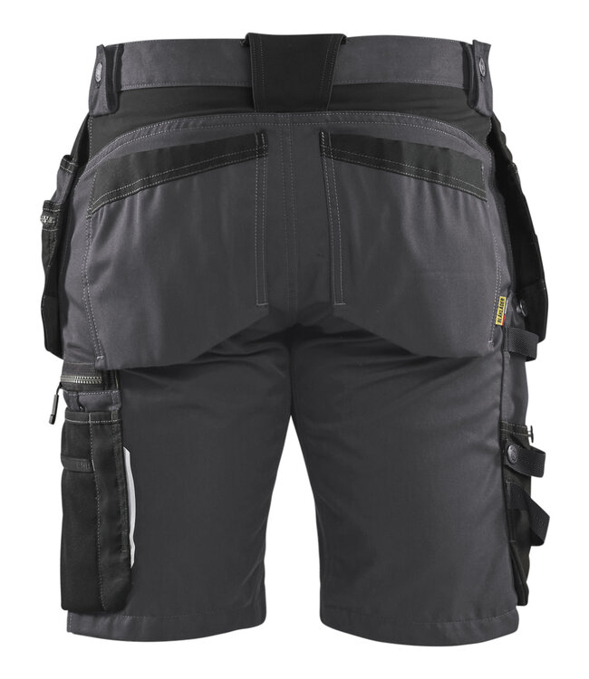 Blaklader 1598 Korte Werkbroek Stretch Grijs/Zwart