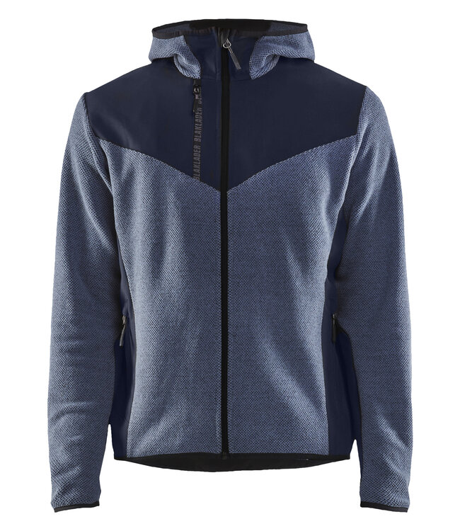 Blaklader 5940 Gebreid Jack met Softshell Blauw