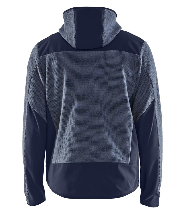 Blaklader 5940 Gebreid Jack met Softshell Blauw