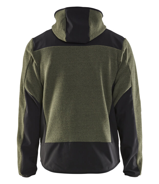 Blaklader 5940 Gebreid Jack met Softshell Groen