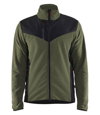 Blaklader Blaklader 5942 Gebreid Vest met Softshell Groen/Zwart