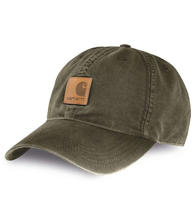 Canvas Odessa Cap met Carhartt-Label Army Green