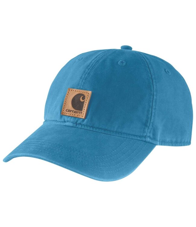 Canvas Odessa Cap met Carhartt-Label Marineblauw