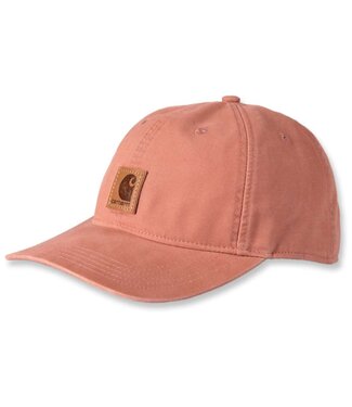 Carhartt Canvas Odessa Cap met Carhartt-Label Terracotta