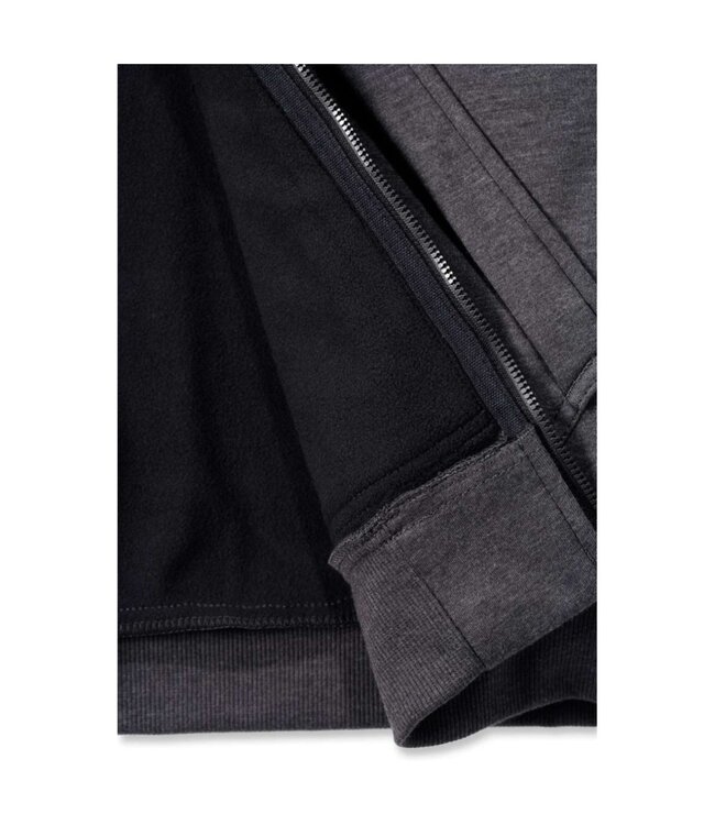 Carhartt Wind Fighter Fleece Werktrui met Capuchon Relaxed Fit Carbon Heather