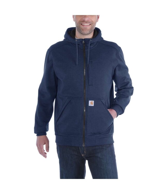 Carhartt Wind Fighter Fleece Werktrui met Capuchon Relaxed Fit Navy
