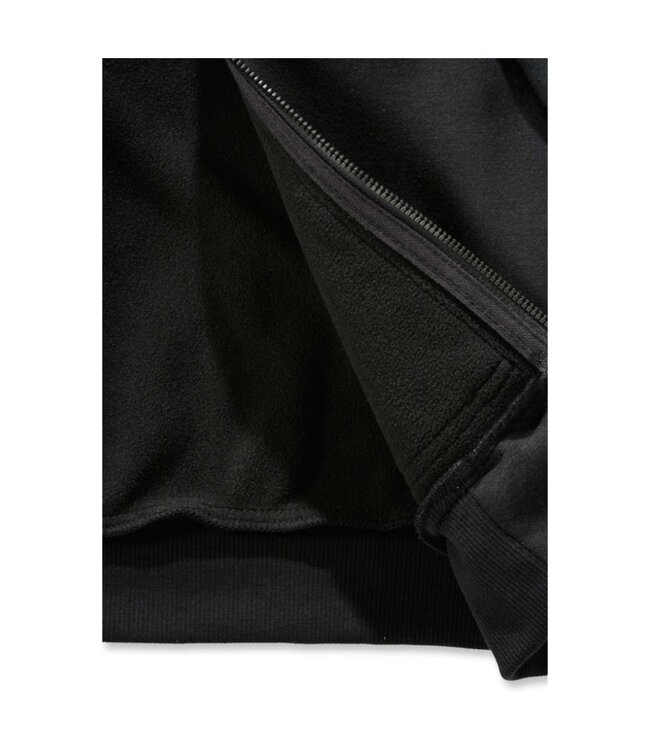 Carhartt Wind Fighter Fleece Werktrui met Capuchon Relaxed Fit Zwart