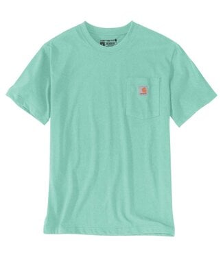 Carhartt Carhartt K87 Pocket T-Shirt Relaxed Fit Sea Green Heather