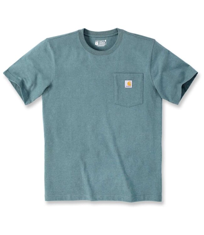 Carhartt K87 Pocket T-Shirt Relaxed Fit Sea Pine Heather