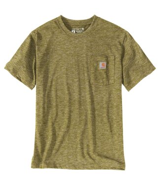Carhartt Carhartt K87 Pocket T-Shirt Relaxed Fit True Olive Snow Heather