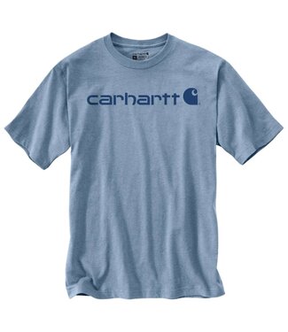 Carhartt Carhartt Core Logo T-Shirt Relaxed Fit Alpine Blue Heather