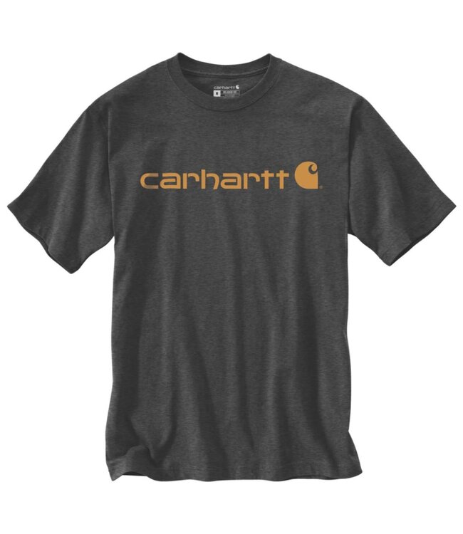 Carhartt Core Logo T-Shirt Relaxed Fit Carbon Heather