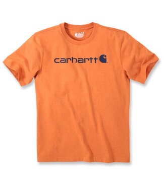 Carhartt Carhartt Core Logo T-Shirt Relaxed Fit Marmalade Heather
