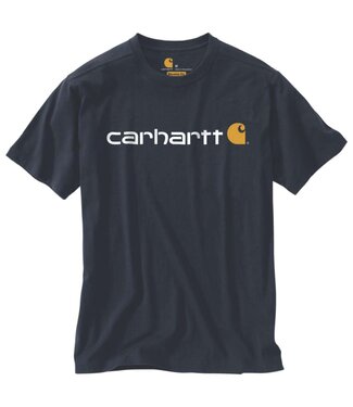 Carhartt Carhartt Core Logo T-Shirt Relaxed Fit Navy
