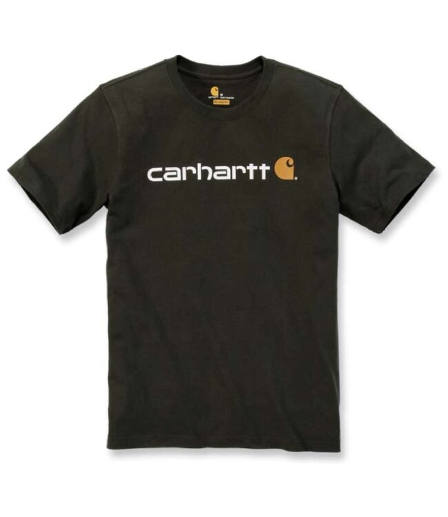 Carhartt Core Logo T-Shirt Relaxed Fit Peat