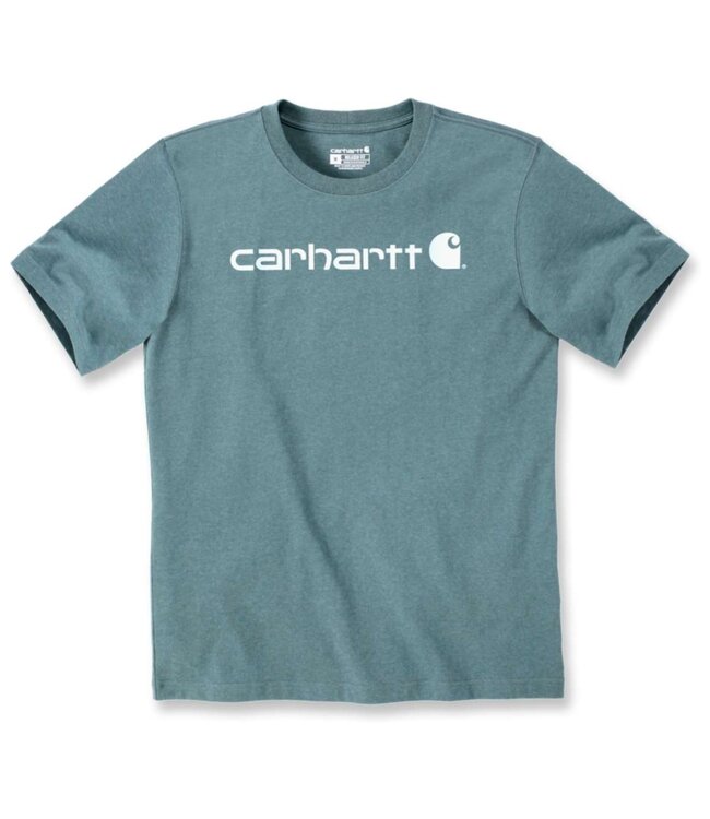 Carhartt Core Logo T-Shirt Relaxed Fit Sea Pine Heather