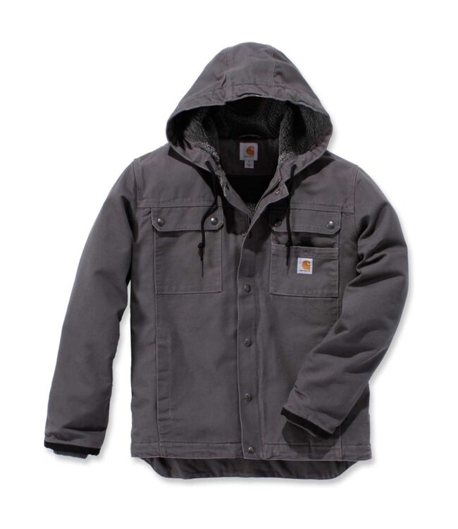 Carhartt Bartlett Werkjas Gevoerd met Capuchon Katoen Gravel