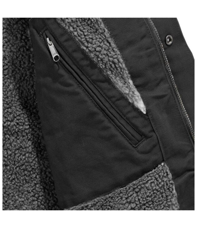 Carhartt Bartlett Werkjas Gevoerd met Capuchon Katoen Zwart