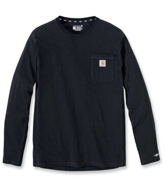 Carhartt Carhartt Force Pocket T-Shirt Lange Mouw Relaxed Fit Zwart