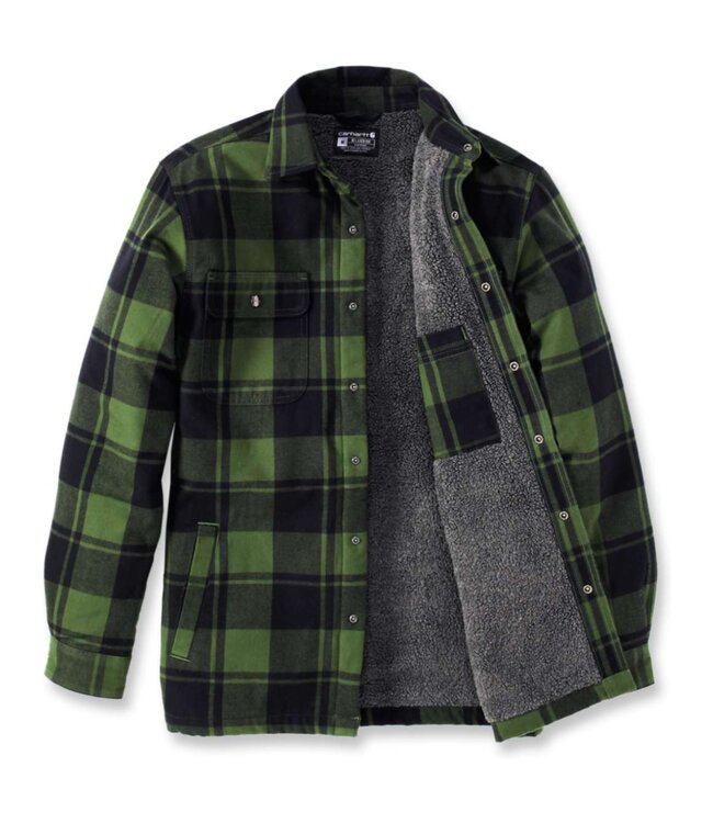 Carhartt Werkoverhemd Flanel Sherpa Gevoerd Relaxed Fit Chive