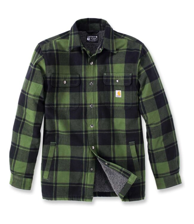 Carhartt Werkoverhemd Flanel Sherpa Gevoerd Relaxed Fit Chive