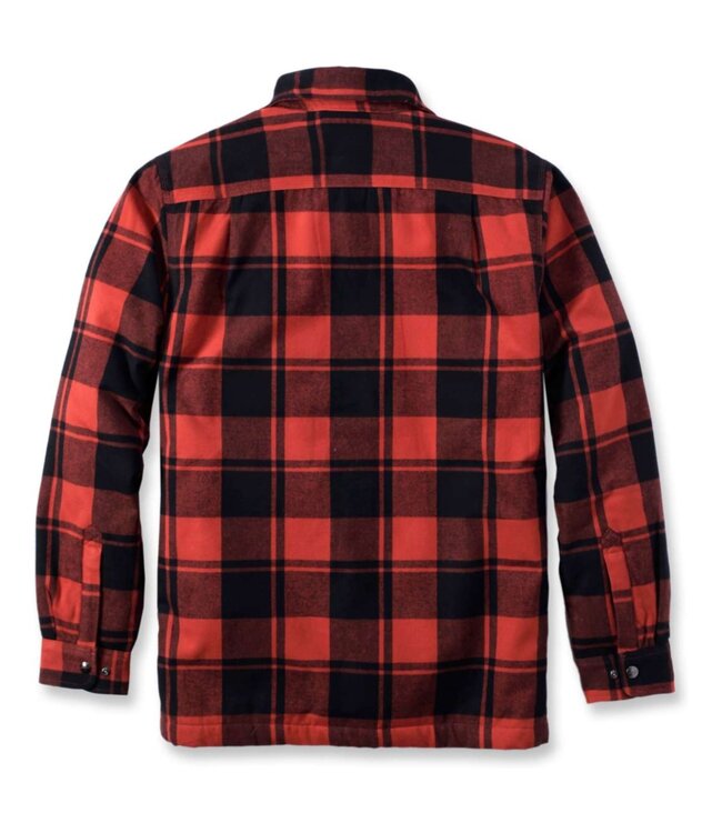 Carhartt Werkoverhemd Flanel Sherpa Gevoerd Relaxed Fit Red Ochre