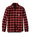 Carhartt Werkoverhemd Flanel Fleece Gevoerd Relaxed Fit Red Ochre