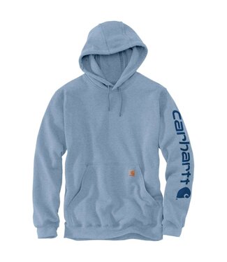 Carhartt Carhartt Sweater met Capuchon Logo Loose Fit Alpine Blue Heather