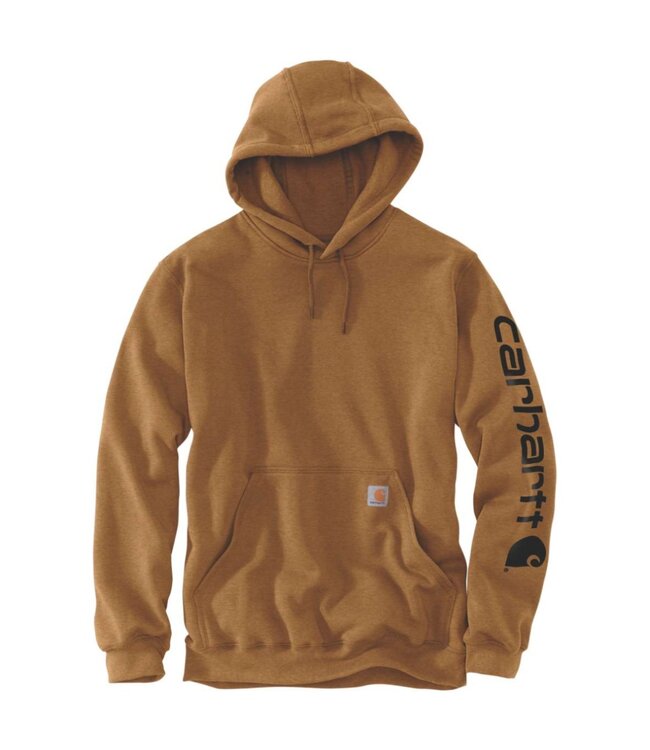 Carhartt Sweater met Capuchon Logo Loose Fit Carhartt Brown