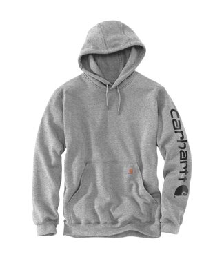 Carhartt Carhartt Sweater met Capuchon Logo Loose Fit Heather Grey/Zwart