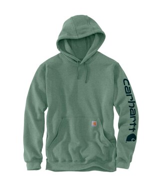 Carhartt Carhartt Sweater met Capuchon Logo Loose Fit Jade Heather