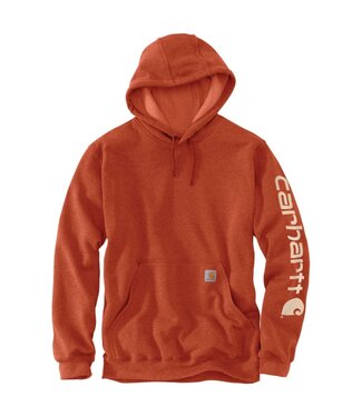 Carhartt Carhartt Sweater met Capuchon Logo Loose Fit Jasper Heather