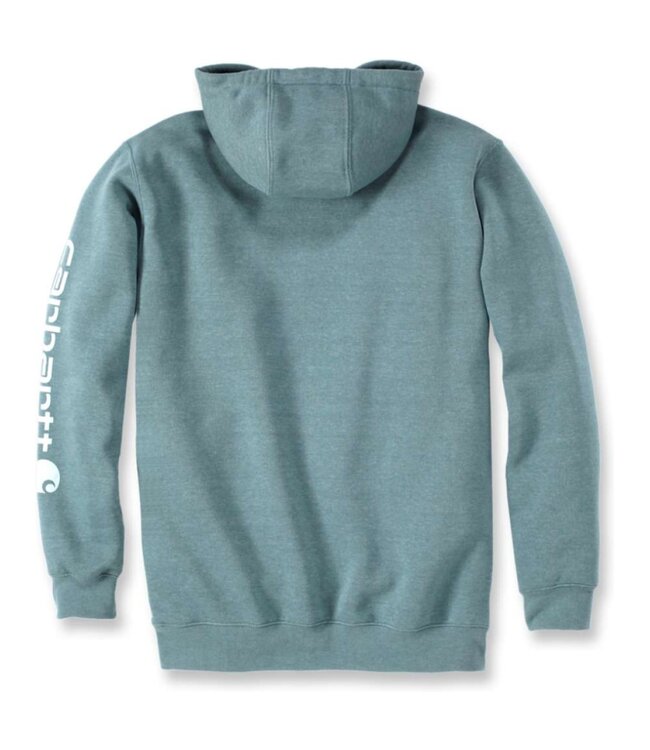 Carhartt Sweater met Capuchon Logo Loose Fit Sea Pine Heather