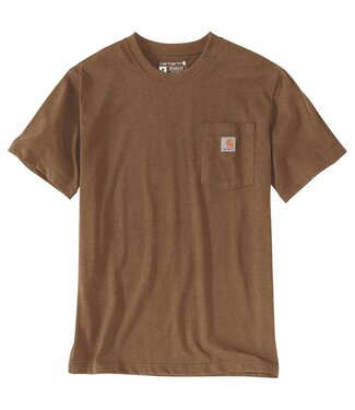 Carhartt Carhartt K87 Pocket T-Shirt Relaxed Fit Oiled Walnut Heather