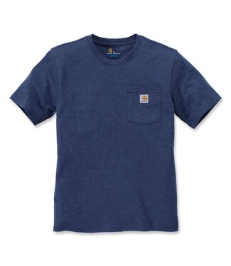 Carhartt Carhartt K87 Pocket T-Shirt Relaxed Fit Dark Cobalt Blue Heather