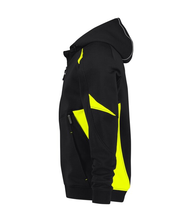 DASSY Santos Werktrui Vest Zwart/Geel