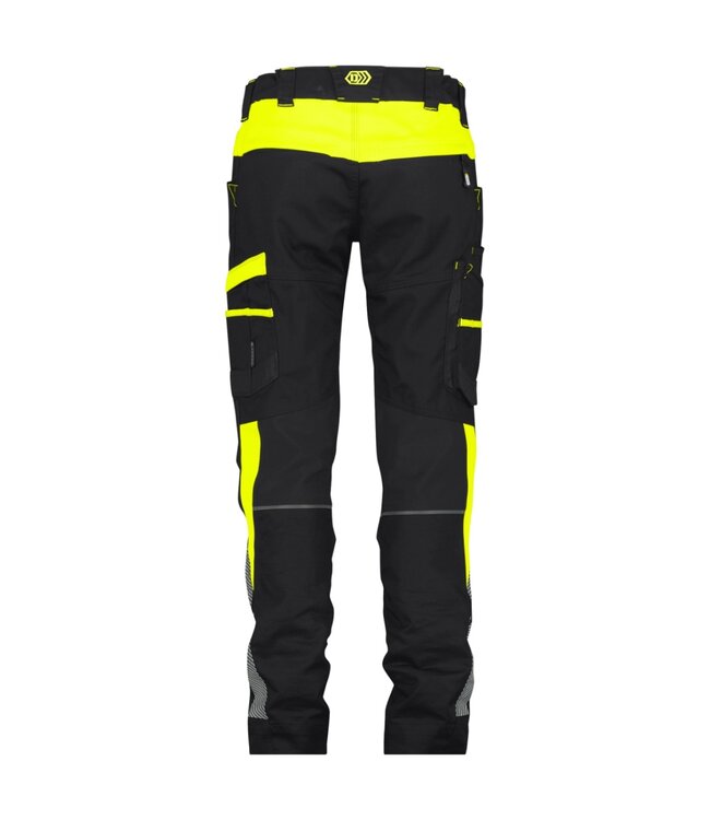 DASSY Hong Kong Dames Werkbroek Stretch Zwart/Geel