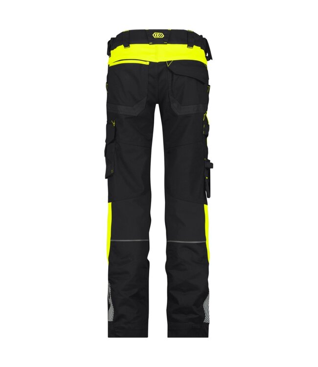DASSY Canton Smart Flex Dames Werkbroek Zwart/Geel