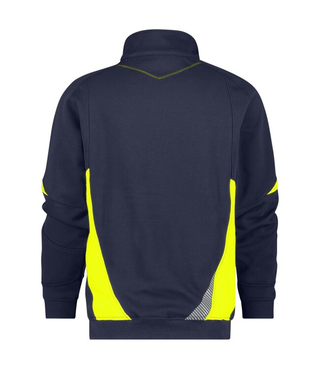 DASSY Aratu Werktrui Sweater Donkerblauw/Geel