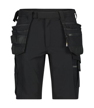 DASSY DASSY Aurax D-FX Korte Werkbroek 4-weg Stretch Zwart