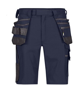 DASSY DASSY Aurax D-FX Korte Werkbroek 4-weg Stretch Donkerblauw/Grijs