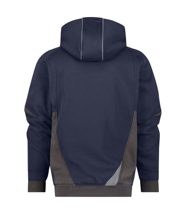 DASSY Lunax D-FX Werktrui met Rits Donkerblauw/Grijs