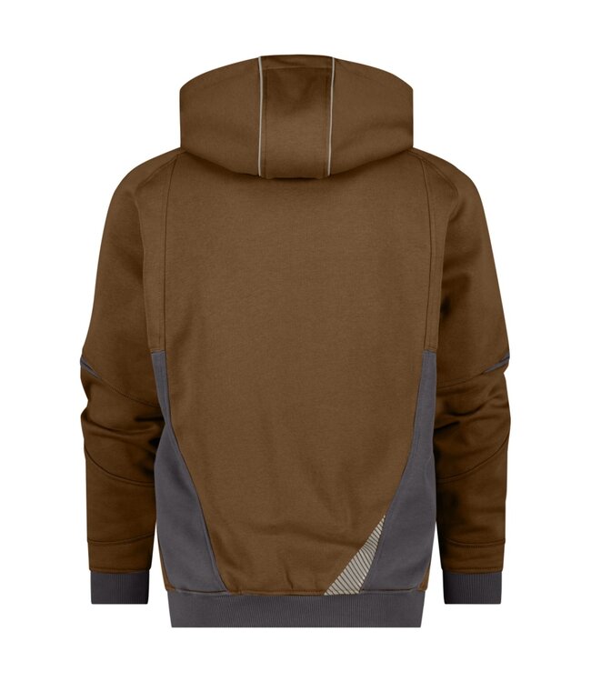 DASSY Lunax D-FX Werktrui met Rits Bruin/Grijs