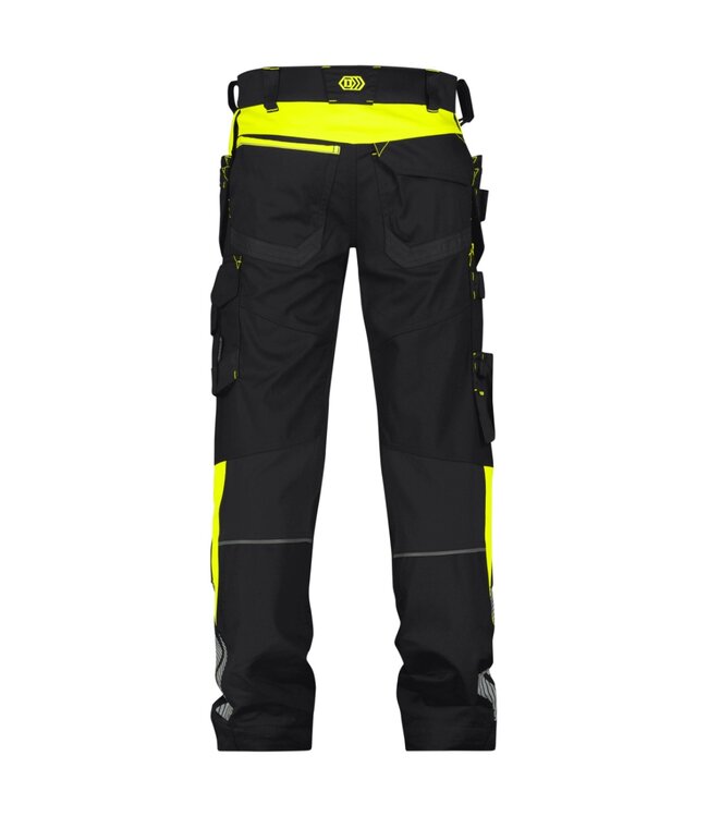 DASSY Shanghai Smart Flex Werkbroek Zwart/Geel