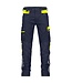 DASSY Hong Kong Werkbroek Stretch Donkerblauw/Geel